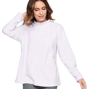 Women's Croft & Barrow Microfleece Mockneck Sweatshirt XL *Brand New!